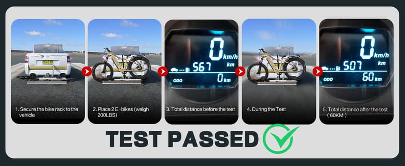 Hitch Mount Single Bike Rack with Ramp for Electric Bike, 100 lbs. Capacity Bike Carrier for Truck, Trailer, RV, SUV