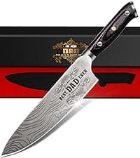Gifts for Dad Men, Dads Gifts for Dad, Dad Birthday Gift from Daughter Son Kids, 8 inch Pro German 1.4116 Chef Knife, Kitchen Knife Gift Set for Best Dad Father Christmas Xmas Gifts