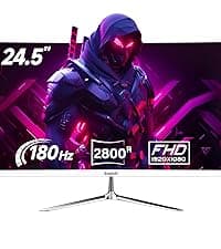 Gawfolk 27 inch Curved Gaming Monitor,144Hz/180Hz PC Monitor Full HD 1080P, Frameless 1800R Computer Display with FreeSync & Eye-Care Technology, Wall Mountable, DP, HDMI Port (Black)