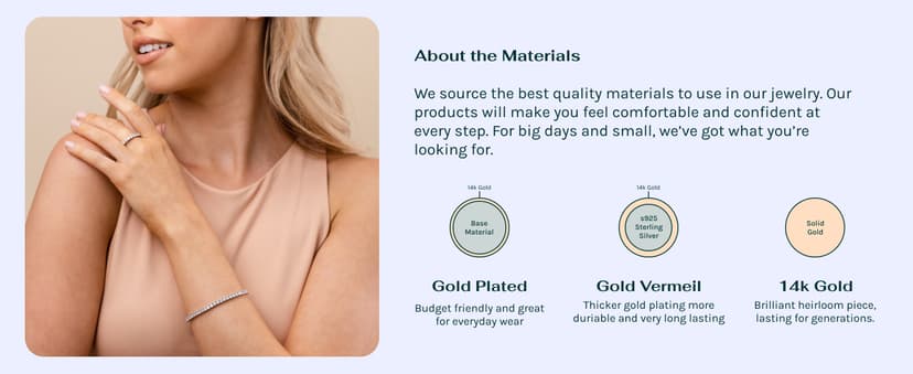 PAVOI 14K Gold Plated 3mm Cubic Zirconia Classic Tennis Bracelet | Gold Bracelets for Women | Size 6.5-7.5 Inch