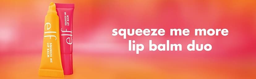 e.l.f. Squeeze Me More Lip Balm Duo, Moisturizing Balm For A Sheer Tint Of Color, Made With Hyaluronic Acid, Vegan & Cruelty-Free, Mango & Watermelon