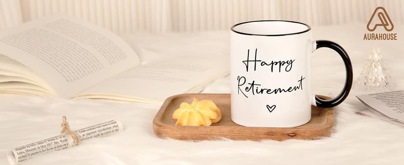 Aurahouse Retirement Gift for Woman Men, Funny Retirement Mug Decorations, Best Retirement Gifts for Women Men 2025, Coworker, Friend, Teacher, Boss, Sisters, Mom, Retired Gifts Not My Problem Anymore