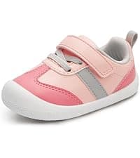 Wide Toe Box Lightweight Non-Slip Outsole Breathable Mesh Upper Birthday Gifts Infant Toddler Baby Zero Drop Shoes Boy Girl First Walking Shoes 6-30 Months B0FNWXKQQ8
