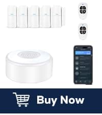 WiFi Door Alarm System, Wireless DIY Smart Home Security System, with Phone APP Alert, 8 Pieces-Kit (Alarm Siren, Door Window Sensor, Remote), Work with Alexa, for House, Apartment, by tolviviov