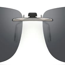 CAXMAN Polarized Clip On Sunglasses Over Prescription Glasses Men Women Compact Fit Non-Flip Up