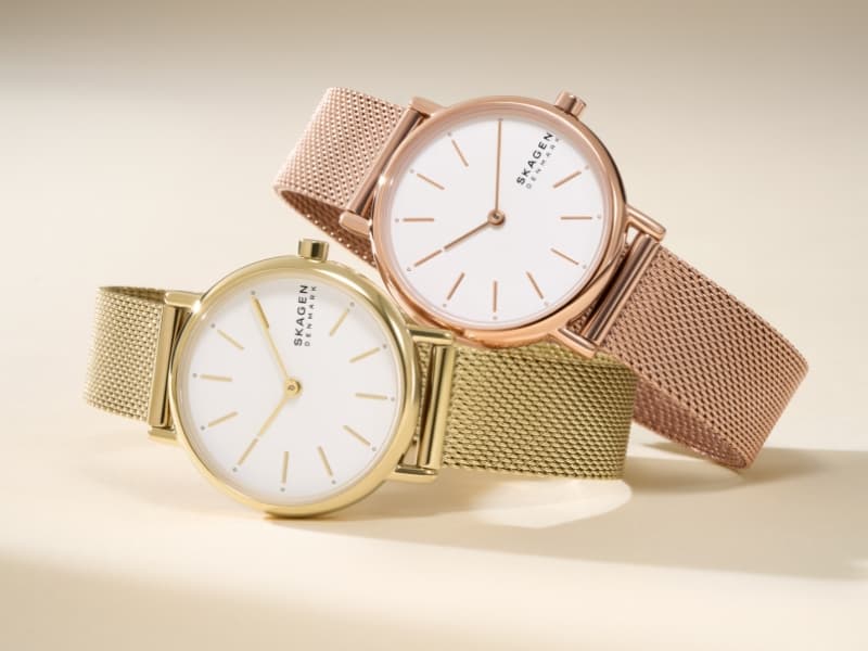 Skagen Holst Men's Watch with Stainless Steel Mesh or Leather Band