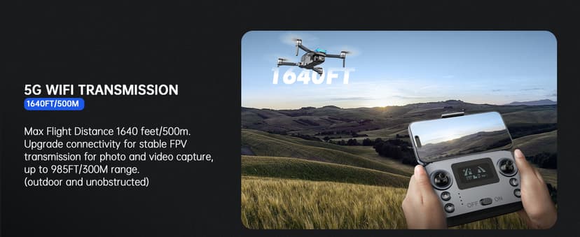 GPS Drones with Camera for Adults 4K, Under 249g, 45 Mins Flight, Brushless Motor, Light, Auto Follow, Tap Fly & Circle Fly, One Key Start, Foldable Drone for Adults Beginners