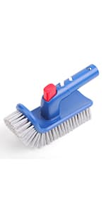 Sepetrel 17.5" Pool Brush Head for Cleaning Walls,Heavy Duty Inground/Above Ground Swimming Pool Scrub Brushes with Premium Strong Bristle & Reinforced Aluminium Back