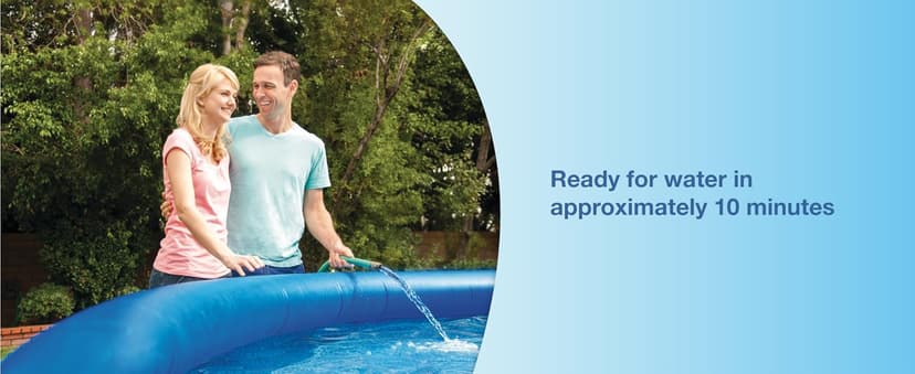 Intex 28120EH Easy Set Inflatable Swimming Pool: 10ft x 30in – Puncture-Resistant Material – Quick Inflation – 1018 Gallon Capacity – 23in Water Depth