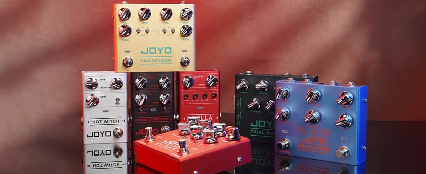 JOYO Bass Guitar Pedals High Gain Overdrive Effect Pedal with Independent Mid Frequency and Gain Boost for Bassist Electric Guitar Bass (DOUBLE THRUSTER R-28)