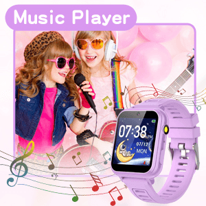 Kids Smart Watches Girls Gifts Age 3-12, Smart Watch for Kids with 39 Games Camera Video Recorder Music Player Alarm Calculator Stopwatch Flashlight Pedometer Gift Toys for Girls Ages 5 6 7 8 9 10