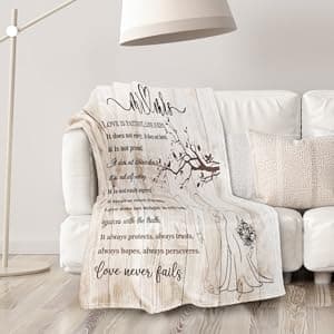 Wedding Gifts for Couples 2025 Soft Blanket, Bridal Shower Gifts for Bride to Be, Anniversary Mr and Mrs Gifts, Wedding Gifts for Newlyweds Just Married Gifts Wedding Throw Blanket 60 * 50