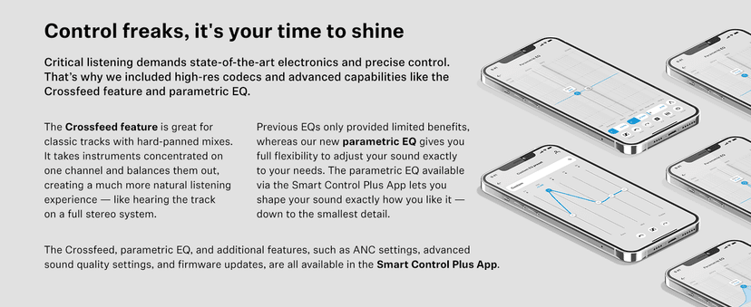 Sennheiser HDB 630 Wireless Over-Ear Headphones - Hi-Res Audiophile Sound, Adaptive Noise Cancellation, Parametric EQ, 60 Hour Battery Life, Includes USB-C Low-Latency Bluetooth Adapter - Black