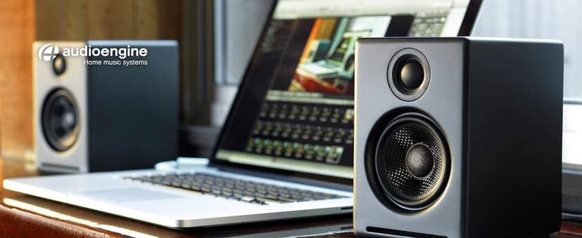 Audioengine A2+ Desktop 24 Bit Limited Edition Wireless Bluetooth Desktop Speakers - 60W Computer Speakers for Music and Gaming Accessories