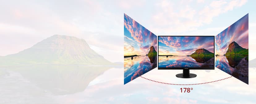 ViewSonic VA2247-MH 22 Inch 1080p Monitor, 100Hz Refresh Rate with FreeSync for Smooth Workflows, Ultra-Thin Bezels, HDMI, and VGA Inputs