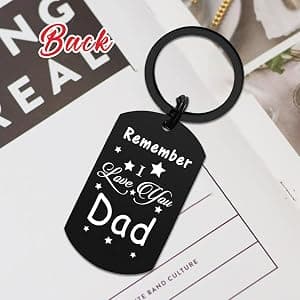 Resdink Dad Gifts from Daughter Son- Remember I Love You Dad Birthday Christmas Fathers Day Keychain