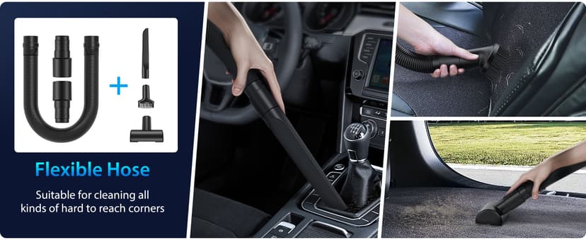 XenonLab Handheld Vacuum Cordless 1.1 Pounds Car Vac 10000PA Hand Held Vacuums 4-in-1 Hand Vac Cordless Rechargeable HEPA Filter Large Capacity Dust Cup for Car Office Home Pets Hair (Gray)