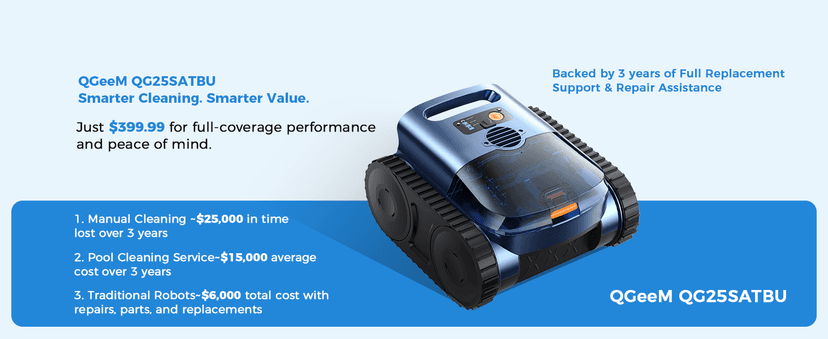 Robotic Pool Cleaner,Cordless Pool Vacuum for Inground Pools,Automatic Pool Cleaner Robot for Pool Floors,Drain Cleaning,Walls,Waterline,2150 Sq.ft,180min Runtime,3H Fast Charging Robot for Spa Pool