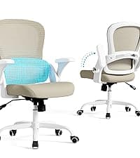 TRALT Ergonomic Office Chair - Comfy Desk Chair with Back Support, Home Office Desk Chairs, Computer Chair, 330lbs Wide Seat Big and Tall Office Chair for Executives (Grey)