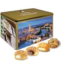 Matilde Vicenzi Roma Cookie Gift Tin - Italian Pastries & Cookies in Individually Wrapped Trays - Bakery Dessert Gifts For Birthdays, Thank You, Get Well and Every Special Occassion - Puff Pastry, Assorted Cookies in Italian Design Gift Tin 32.5oz (920g)