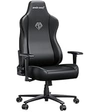 Anda Seat Phantom 4 Black Fabric Gaming Chairs for Adults - Large Wide Seat Gamer Chair with Dynamic Lumbar Support, Comfortable Ergonomic Video Game Seats with Headrest - 2D Armrests