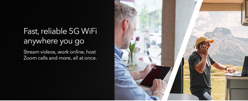 NETGEAR Nighthawk M6 5G Mobile Hotspot, Router with Sim Card Slot, Modem, Portable WiFi Device for Travel, Unlocked with Verizon, AT&T, and T-Mobile, WiFi 6, 2.5Gbps (MR6150)