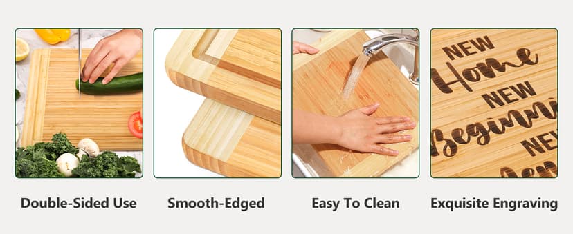New Beginnings Gifts for Women Men Couple New Homeowner Closing New Apartment Essentials New Memories House Warming Gift New Home 2026,Engraved Cutting Board New Home Gift Ideas B0DS43P1D8