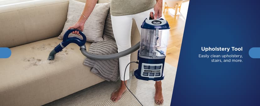 Shark Upright Vacuum, Navigator Lift-Away Deluxe with Large Dust Cup Capacity, HEPA Filter, Swivel Steering, Upholstery Tool & Crevice Tool, Blue, NV360