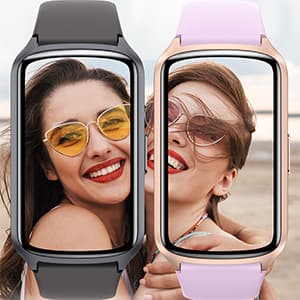 Amzhero Health Fitness Tracker with 24/7 Heart Rate, Blood Oxygen, Blood Pressure, Sleep Tracker, 5ATM Waterproof Activity Trackers with Step Tracker, Pedometer (S & L Bands Included)