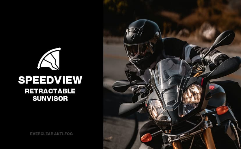 ScorpionEXO T520 Full Face Touring Motorcycle Helmet with Bluetooth Ready Speaker Pockets DOT ECE Approved Solid (Matte Black - X-Large)