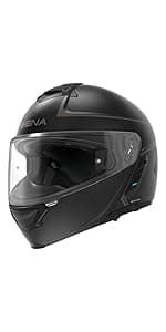 Sena Outrush R Bluetooth Modular Motorcycle Helmet with Intercom System (Gloss White, M)