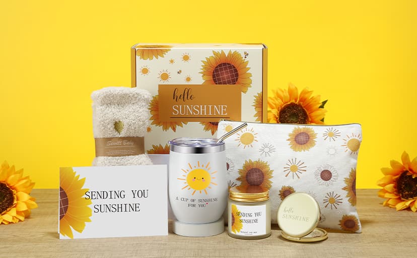 Birthday Gifts for Women, Friend, Mom, Sister, Wife, Her - Happy Birthday, Mothers Day Gifts for Woman - Get Well Soon Self Care Package Gift Basket Set