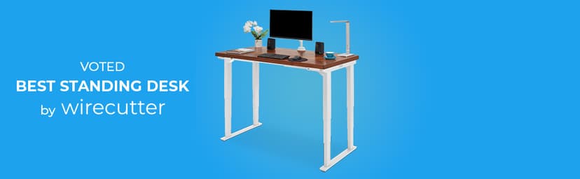 UPLIFT DESK Bamboo (60 x 30 inch) Electric Standing Desk V2-Commercial (Gray) 4-Leg Adjustable Stand Up Desk, Advanced Keypad, Wire Grommets, Wire Management Tray, Bamboo Rocker-X Board