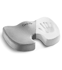 ComfiLife Foot Rest for Under Desk at Work – Adjustable Desk FootRest for Office Chair, Gaming Accessories – Ergonomic Teardrop Design for Back, Hip & Leg Pain Relief – 100% Memory Foam (Gray)