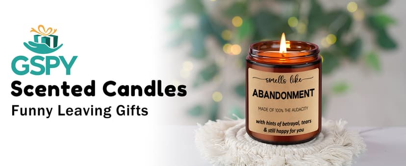 GSPY Scented Candles - Friends Moving Away, Coworker Leaving Ideas, Funny Retirement Gifts for Women, Men - Goodbye, Going Away, Farewell Gifts for Coworkers, Boss, Work Bestie, Woman, Best Friend