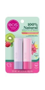 eos Natural Shea Lip Balm- Birthday Cake, All-Day Moisture Lip Care Products, 0.14 oz