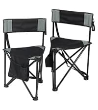 REDCAMP 2 Pack Tripod Hunting Chairs for Blinds, Folding Lightweight Portable Fishing Chair for Adults Hunting Stools with Backrest, Golf Chairs for Spectators, Camo