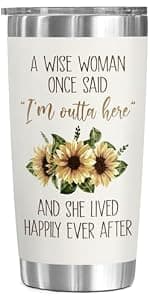 Happy Retired Farewell Party Gift for Coworker, Teacher, Nurse, Boss or Friend, Funny Stainless Steel Mug Coffee Retirement Gift for Woman 2026, Retired Tumbler, Not My Problem Anymore Cup B0D1FV94BK