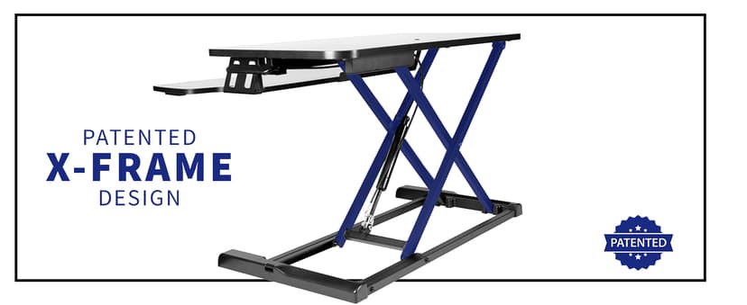 VIVO 48 inch Desk Converter, K Series, Height Adjustable Sit to Stand Riser, Dual Monitor and Laptop Workstation with Wide Keyboard Tray, Black, DESK-V048KB