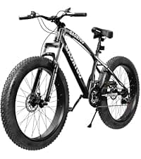 Outroad 26 Inch Folding Mountain Bike, 21 Speed Full Suspension High-Carbon Steel MTB Foldable Bicycle, Dual Disc Brake Non-Slip Folding Bikes for Adults/Men/Women, Black, Orange and Green