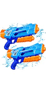 Quanquer 3 Pack Water Guns for Kids Adults - 600CC Squirt Water Toy Gun Super Blaster Soaker Long Range High Capacity Swimming Pool Beach Outdoor Fighting Toy for Boys Girls (Blue)
