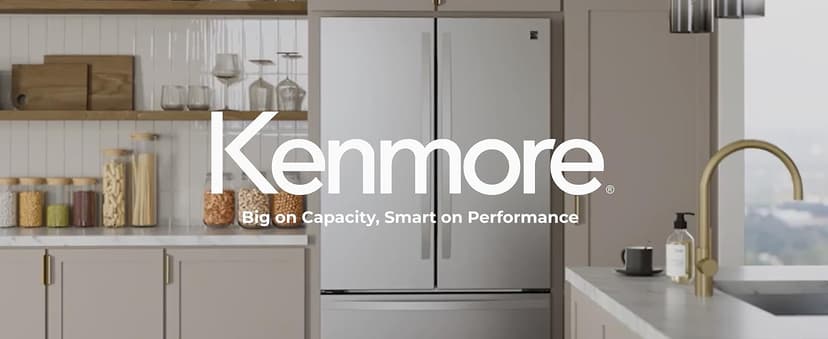 Kenmore 4675525 30' French Door Refrigerator with Freezer - Accela Chill, Ice Maker, Adjustable Glass Shelves, ENERGY STAR Certified, 17.5 cu. ft. Capacity - Fingerprint Resistant Stainless Steel