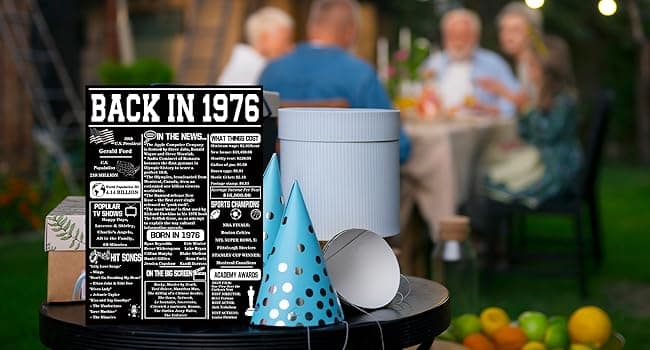 Asmallgf Large 50th Birthday Card Gift for Women Men, Best Fifty Years Old Bday Card for Mom Dad, Happy Turning 50 Birthday Gift Ideas for Godmother Godfather