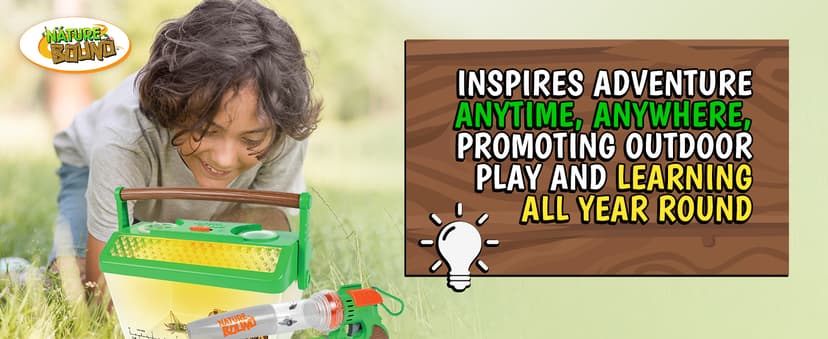 Nature Bound Bug Catcher Vacuum with Light Up Critter Habitat Case | Eco-Friendly Outdoor Toys for Kids | Includes Vacuum and Cage | Bug Vacuum for Kids Toy | Bug Catcher Vacuum