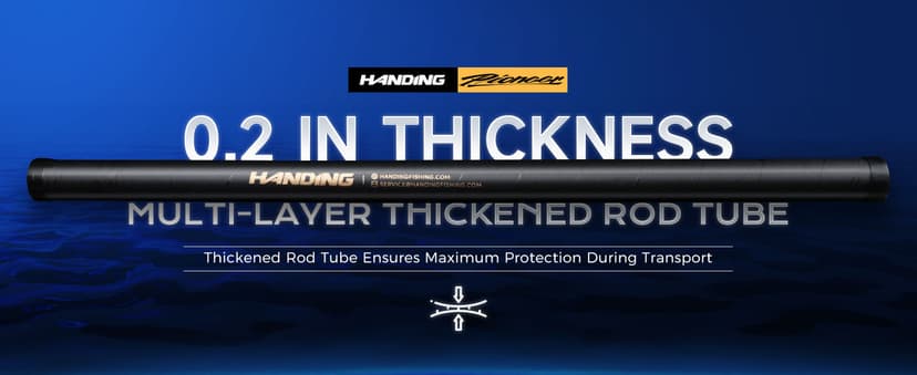 HANDING Pioneer Bass Fishing Rod Versatile Spinning & Casting Rod with Medium Power Moderate Fast Action EVA Handle for Largemouth Smallmouth Walleye