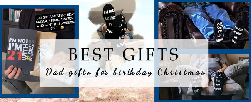 ZXGXLAW Birthday Gifts for Dad,Men Husband Grandpa Women idea Fathers Day Christmas Im Not Sleeping Funny Socks