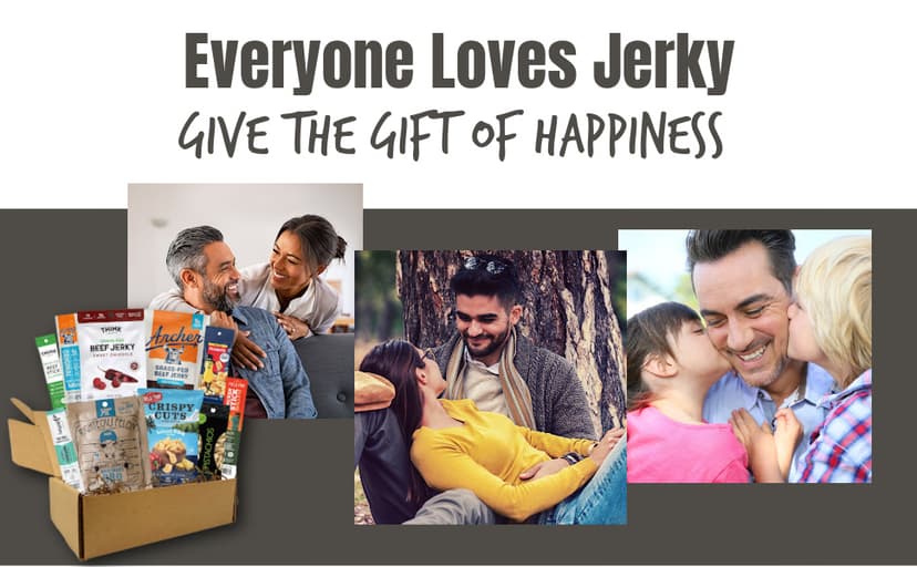 Macho Man Snack Pack Jerky Gift Box - High Protein Snacks for Men, Curated Beef Jerky Assortment Gift Box for Men, Husband, Dad, Boyfriend, Low Carb Keto