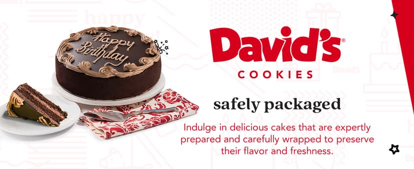 David’s Cookies Chocolate Fudge Cake 10” - Birthday Cake For Delivery Fresh Bakery Dessert - Quality Cakes for Delivery - Great Birthday Gift Idea
