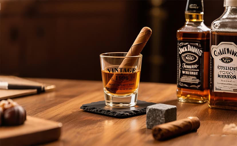 30th Birthday Gifts for Men - Limited Edition Vintage 1996 Shot Glass with Wooden Box - Cheers To 30 Years Old, Finally 30th Birthday Party Decoration - Turning 30 Bday Gift for Men Brother Friend B0F2DW8MVT