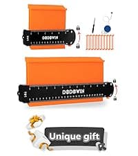 dodowin Contour Gauge Tool,Fathers Day Gifts for Men Birthday Dad Husband Him, Super Gauge Shape Outline Tool for Woodworking, Flooring Measure Tools,Anniversary/Boyfriend Gift